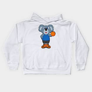 Koala as Basketball player with Basketball Kids Hoodie